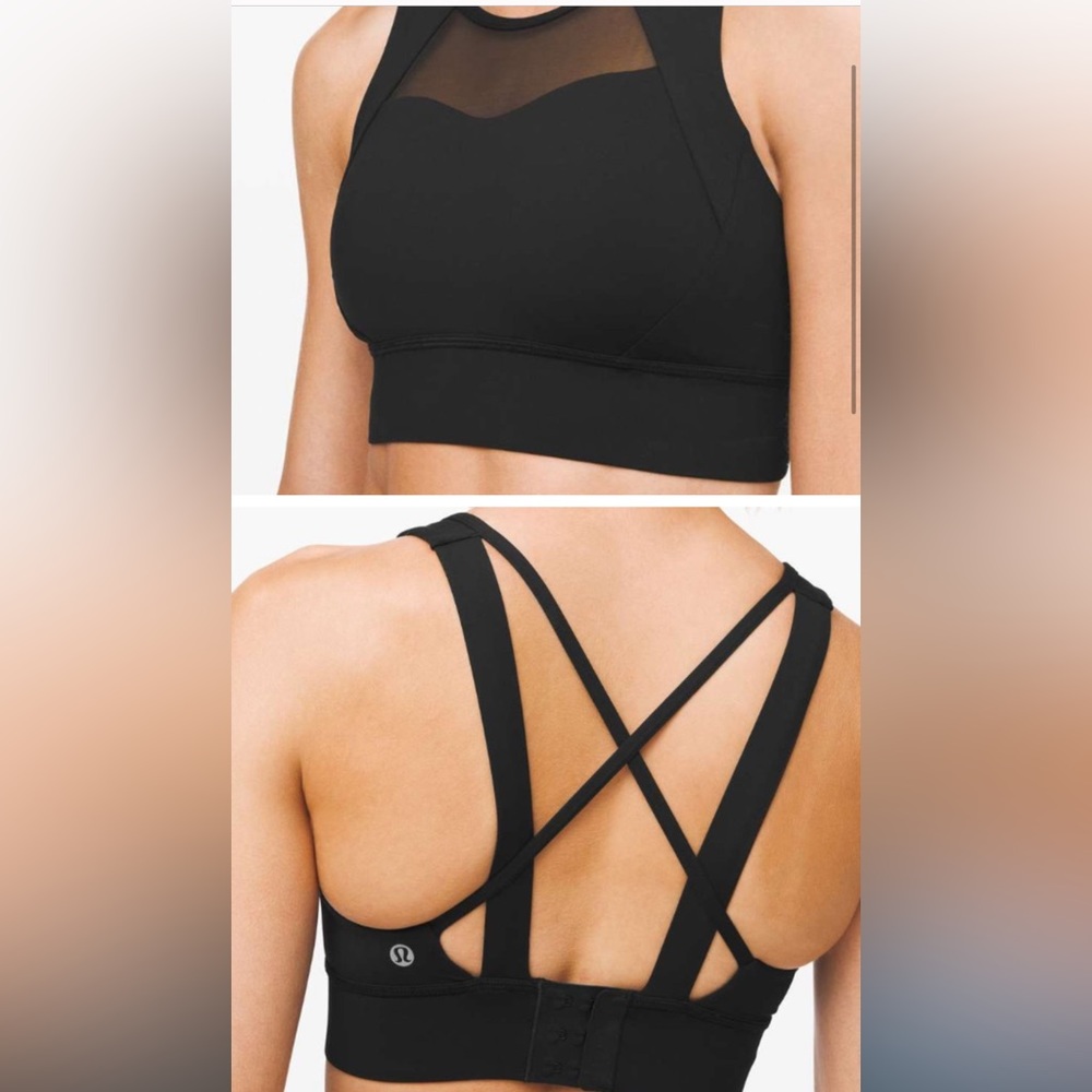 LULULEMON: Breathe it in Bra. Size 8. Black